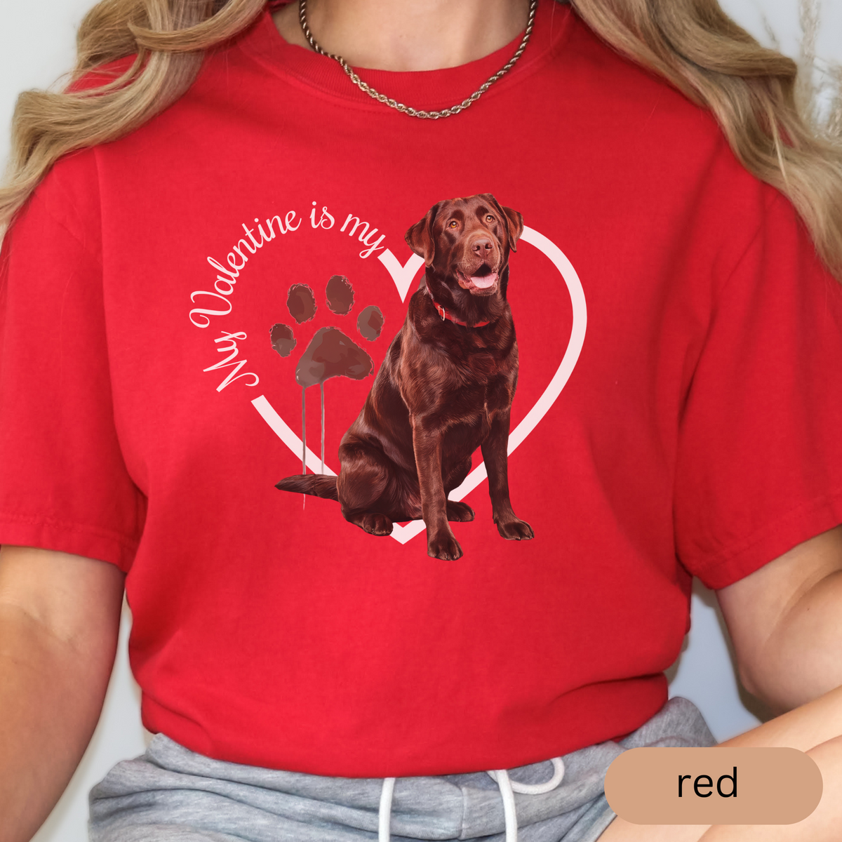 Valentine Chocolate Lab Shirt, Chocolate Lab Mom, Valentine Heart Dog, Valentine Dog Shirt, Gift for Dog Lover, Gift for Lab Lover