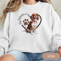 Load image into Gallery viewer, Valentine Cavalier King Charles Spaniel Sweatshirt, Cavalier Mom, Valentine Heart Dog, Valentine Dog Sweatshirt, Gift For Dog Lover
