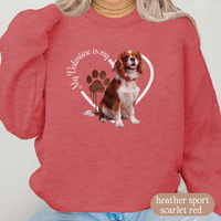 Load image into Gallery viewer, Valentine Cavalier King Charles Spaniel Sweatshirt, Cavalier Mom, Valentine Heart Dog, Valentine Dog Sweatshirt, Gift For Dog Lover
