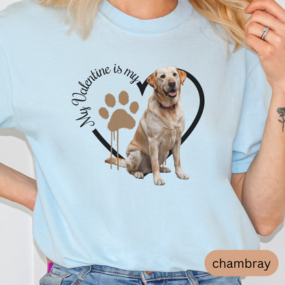 Valentine Yellow Lab Shirt, Yellow Lab Mom, Yellow Lab Dad, Valentine Heart Dog, Valentine Dog Shirt, Gift for Dog Lover, Yellow Lab Lover