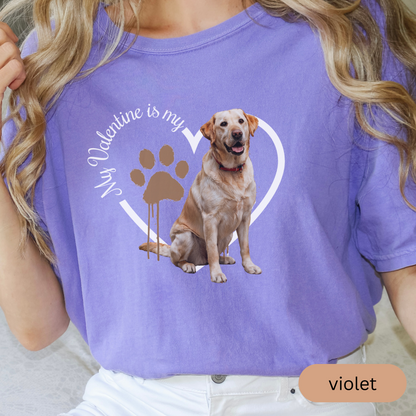 Valentine Yellow Lab Shirt, Yellow Lab Mom, Yellow Lab Dad, Valentine Heart Dog, Valentine Dog Shirt, Gift for Dog Lover, Yellow Lab Lover