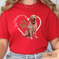 Load image into Gallery viewer, Valentine Yellow Lab Shirt, Yellow Lab Mom, Yellow Lab Dad, Valentine Heart Dog, Valentine Dog Shirt, Gift for Dog Lover, Yellow Lab Lover
