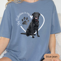 Load image into Gallery viewer, Valentine Black Lab Shirt, Black Lab Mom, Black Lab Dad, Valentine Heart Dog, Valentine Dog Shirt, Gift For Dog Lover, Black Lab Lover
