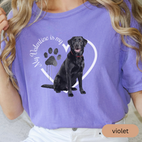 Load image into Gallery viewer, Valentine Black Lab Shirt, Black Lab Mom, Black Lab Dad, Valentine Heart Dog, Valentine Dog Shirt, Gift For Dog Lover, Black Lab Lover
