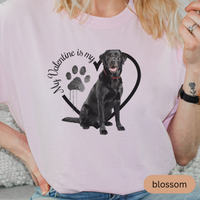 Load image into Gallery viewer, Valentine Black Lab Shirt, Black Lab Mom, Black Lab Dad, Valentine Heart Dog, Valentine Dog Shirt, Gift For Dog Lover, Black Lab Lover
