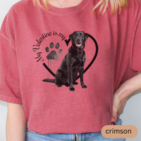 Load image into Gallery viewer, Valentine Black Lab Shirt, Black Lab Mom, Black Lab Dad, Valentine Heart Dog, Valentine Dog Shirt, Gift For Dog Lover, Black Lab Lover
