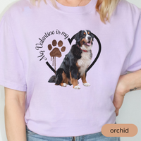 Load image into Gallery viewer, Valentine Bernese Mountain Dog Shirt, Bernese Mountain Dog Mom, Valentine Heart Dog, Valentine Dog Shirt, Gift for Dog Lover
