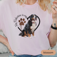 Load image into Gallery viewer, Valentine Bernese Mountain Dog Shirt, Bernese Mountain Dog Mom, Valentine Heart Dog, Valentine Dog Shirt, Gift for Dog Lover
