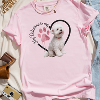 Load image into Gallery viewer, Valentine Bichon Frise Shirt, Bichon Frise Mom, Valentine Heart Dog, Valentine Dog Shirt, Gift for Dog Lover
