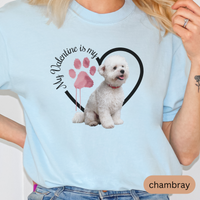 Load image into Gallery viewer, Valentine Bichon Frise Shirt, Bichon Frise Mom, Valentine Heart Dog, Valentine Dog Shirt, Gift for Dog Lover
