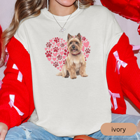 Load image into Gallery viewer, Heart Paw Print Cairn Terrier Comfort Colors T-shirt, Unisex Tee, Dog Lover Shirt, Cute Animal Graphic Tee, Pet Owner Gift
