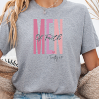 Load image into Gallery viewer, Faith Gift, Faith Shirt, Christian Gift, Love and Grace Shirt, Christian Shirts, Jesus, 1 Timothy 6 11 verse shirt, Men of Faith
