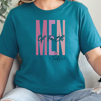 Load image into Gallery viewer, Faith Gift, Faith Shirt, Christian Gift, Love and Grace Shirt, Christian Shirts, Jesus, 1 Timothy 6 11 verse shirt, Men of Faith
