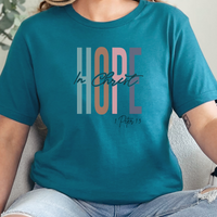 Load image into Gallery viewer, Faith Shirt, Christian Gift, Love and Grace Shirt, Jesus, Faith Gift, Christian Shirts, 1 Peter 1 3 verse shirt, Hope In Christ
