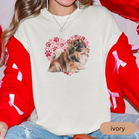 Load image into Gallery viewer, Heart Paw Print Pekingese Comfort Colors T-shirt, Unisex Tee, Dog Lover Shirt, Cute Animal Graphic Tee, Pet Owner Gift
