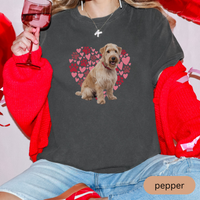 Load image into Gallery viewer, Heart Paw Print Soft Coated Wheaten Terrier Comfort Colors T-shirt, Unisex Tee, Dog Lover Shirt, Cute Animal Graphic Tee, Pet Owner Gift
