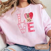 Load image into Gallery viewer, Cairn Terrier Love Square Sweatshirt, Crewneck Sweatshirt, Vintage Love Design, Gift for Dog Lovers, Cozy Unisex Pullover, Winter Fashion
