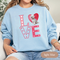 Load image into Gallery viewer, Bichon Frise Love Square Sweatshirt, Crewneck Sweatshirt, Vintage Love Design, Gift for Dog Lovers, Cozy Unisex Pullover, Winter Fashion
