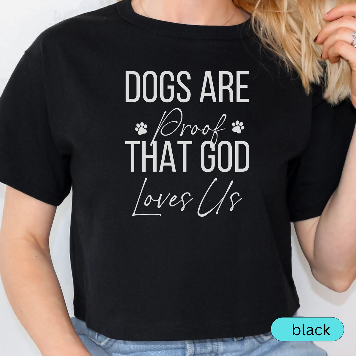 Dogs Are Proof That God Loves Us Shirt, Christian Dog Lover Tee, Faith and Pet Parent Gift, Inspirational Dog Mom Dog Dad T-Shirt 🐾✝️