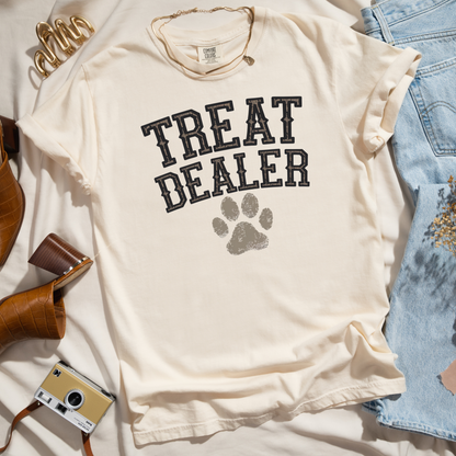 Treat Dealer Shirt - Funny Dog Lover T-Shirt - Pet Owner Gift - Dog Trainer Tee - Dog Dad Shirt - Dog Walker Apparel