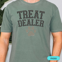 Load image into Gallery viewer, Treat Dealer Shirt - Funny Dog Lover T-Shirt - Pet Owner Gift - Dog Trainer Tee - Dog Dad Shirt - Dog Walker Apparel
