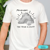 Load image into Gallery viewer, Remember The Tomb Is Empty Christian T-Shirt, Easter Resurrection Shirt, Faith-Based Religious Tee, Jesus Bible Verse Shirt
