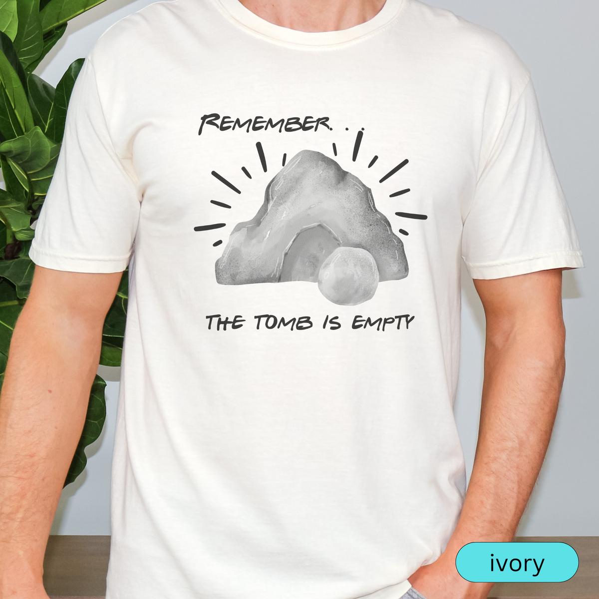 Remember The Tomb Is Empty Christian T-Shirt, Easter Resurrection Shirt, Faith-Based Religious Tee, Jesus Bible Verse Shirt