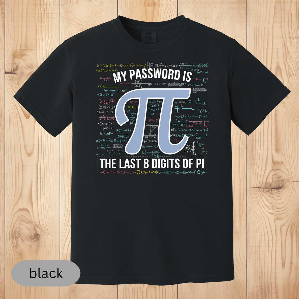 My Password Is the Last 8 Digits of Pi T-Shirt, Funny Math Lover Tee, Nerdy Pi Day Shirt, Geeky Gift for Teachers & Students, PI Day Shirt