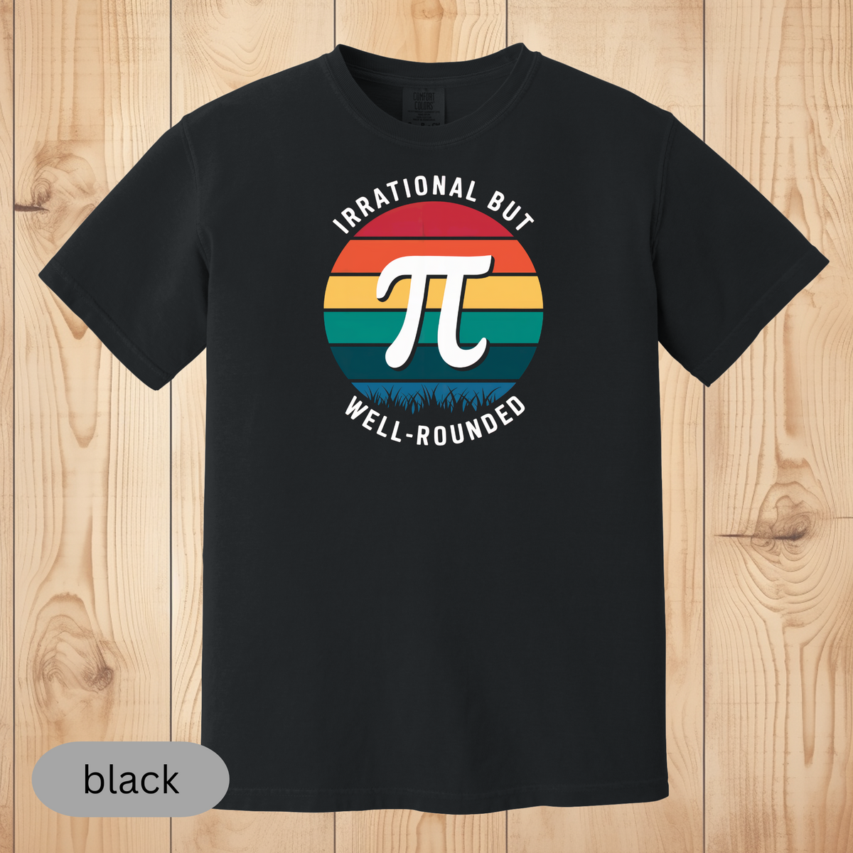 Irrational But Well-Rounded Pi Day T-Shirt, Funny Math Lover Tee, Retro Pi Symbol Shirt, Geeky Gift for Teachers & Students, PI Day Shirt