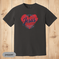Load image into Gallery viewer, Jesus The Way The Truth The Life Christian T-Shirt, Faith-Based Bible Verse Shirt, Religious Gift for Believers, Comfort Colors Shirt
