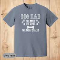 Load image into Gallery viewer, Dog Dad T-Shirt, The Man, The Myth, The Treat Dealer, Funny Dog Lover Gift for Men, Pet Owner Shirt, Dog Parent Tee
