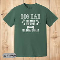 Load image into Gallery viewer, Dog Dad T-Shirt, The Man, The Myth, The Treat Dealer, Funny Dog Lover Gift for Men, Pet Owner Shirt, Dog Parent Tee
