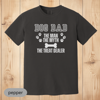 Load image into Gallery viewer, Dog Dad T-Shirt, The Man, The Myth, The Treat Dealer, Funny Dog Lover Gift for Men, Pet Owner Shirt, Dog Parent Tee
