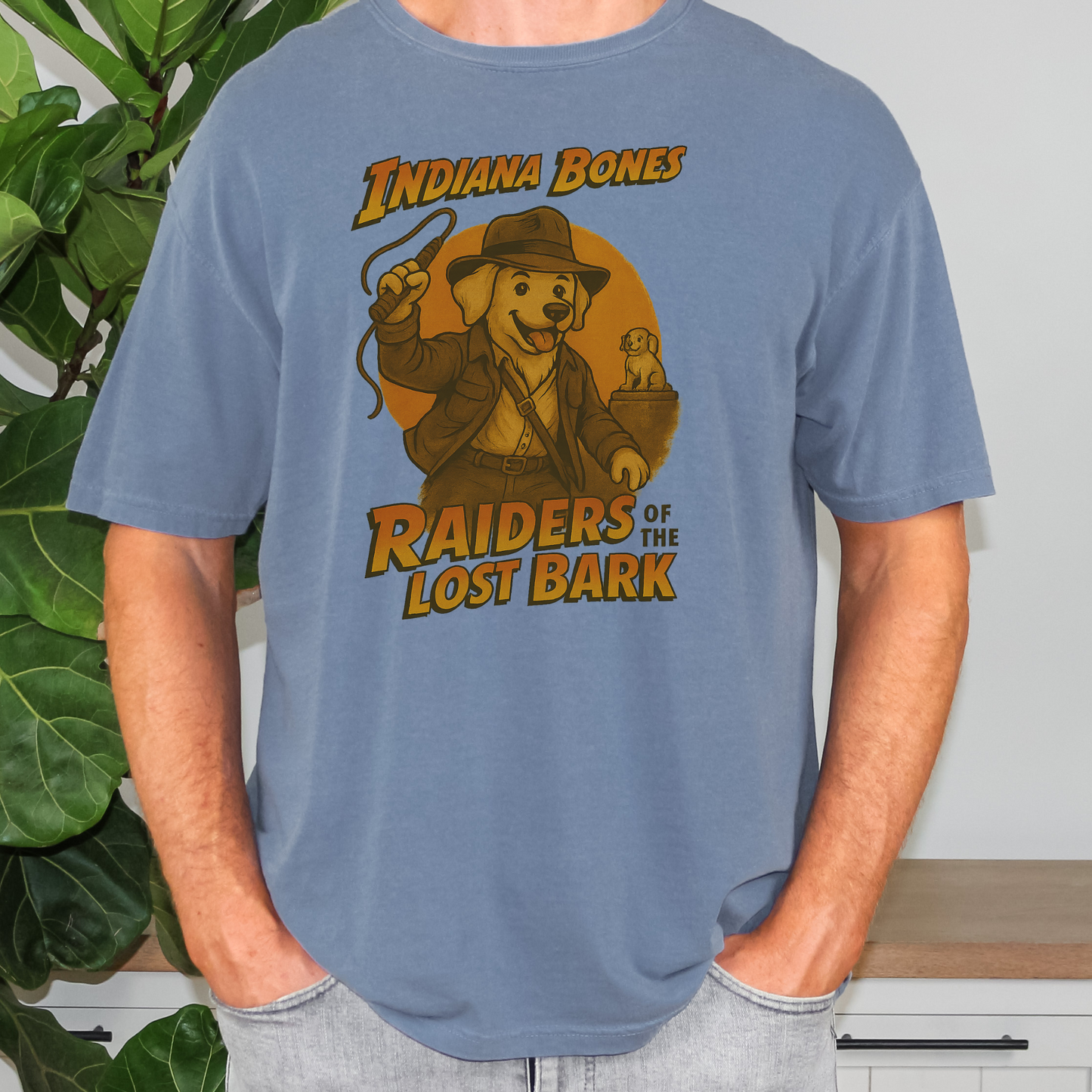 Indiana Bones Raiders of the Lost Bark Shirt Funny Dog Dad Gift, Adventure Movie Parody Tee, Dog Lover T-Shirt
