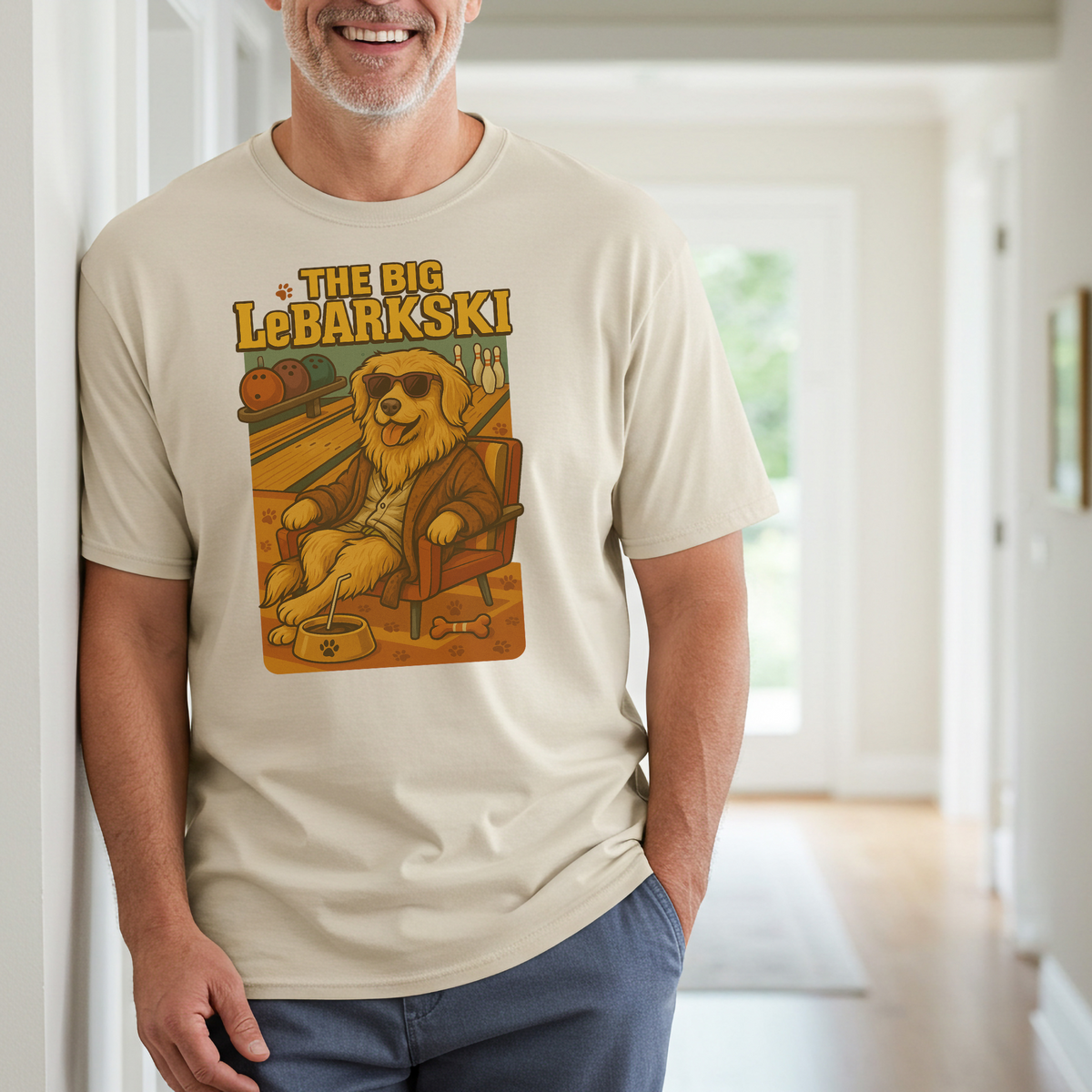 The Big LeBARKski Dog Dad Shirt