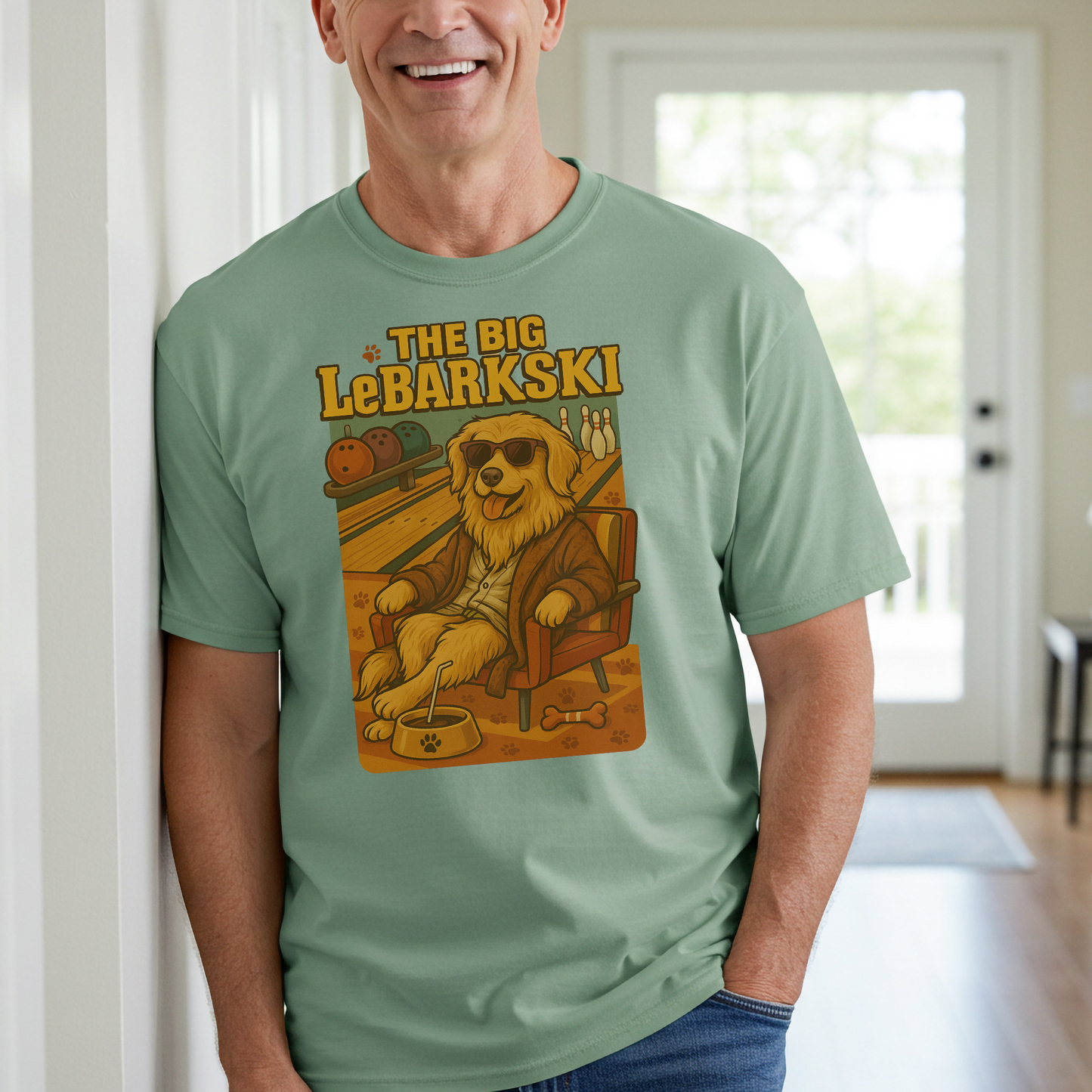The Big LeBARKski Dog Dad Shirt
