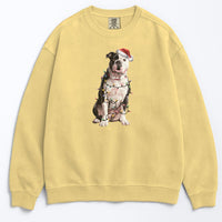 Load image into Gallery viewer, Christmas American Bulldog Sweatshirt, Christmas Lights Dog
