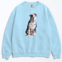 Load image into Gallery viewer, Christmas American Bulldog Sweatshirt, Christmas Lights Dog
