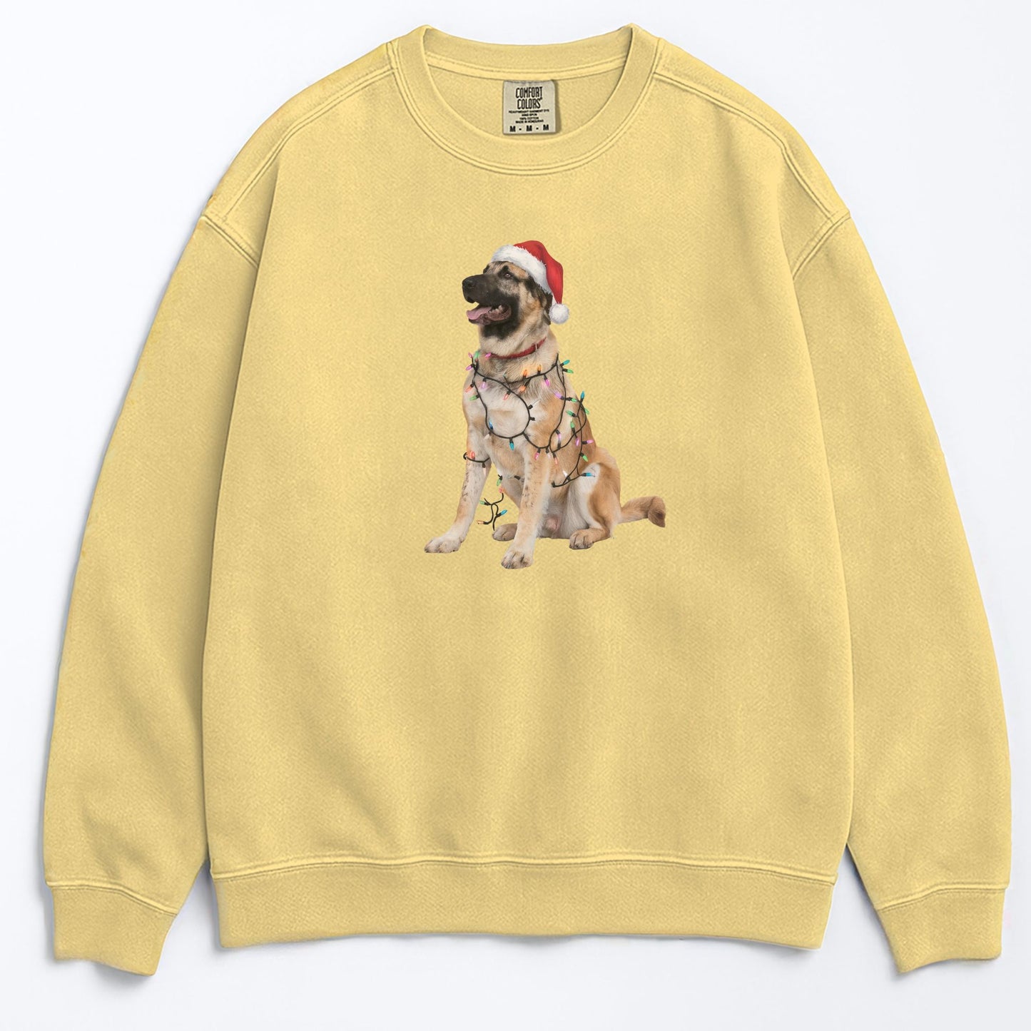 Christmas Anatolian Shepherd Sweatshirt, Christmas Lights Dog