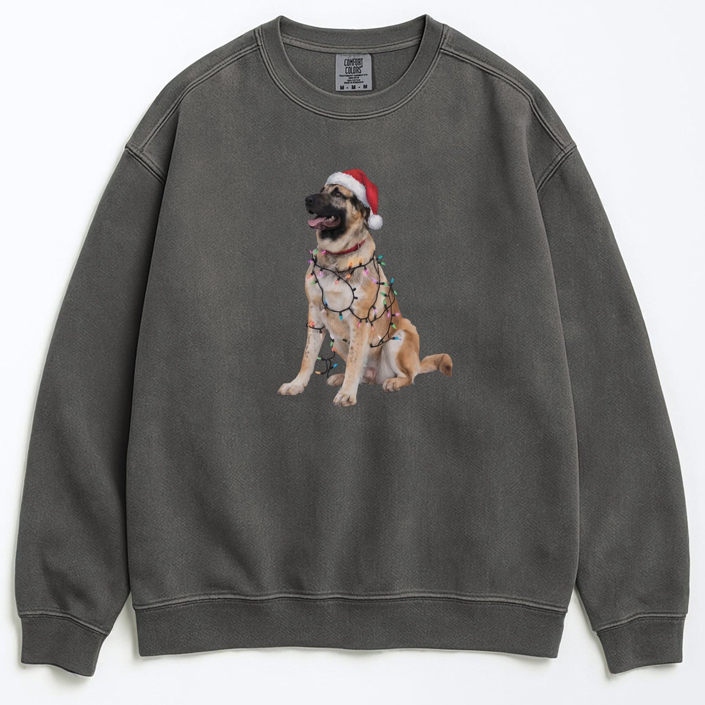Christmas Anatolian Shepherd Sweatshirt, Christmas Lights Dog
