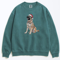 Load image into Gallery viewer, Christmas Anatolian Shepherd Sweatshirt, Christmas Lights Dog
