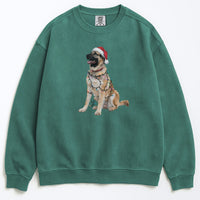 Load image into Gallery viewer, Christmas Anatolian Shepherd Sweatshirt, Christmas Lights Dog
