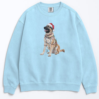 Christmas Anatolian Shepherd Sweatshirt, Christmas Lights Dog