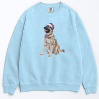 Load image into Gallery viewer, Christmas Anatolian Shepherd Sweatshirt, Christmas Lights Dog
