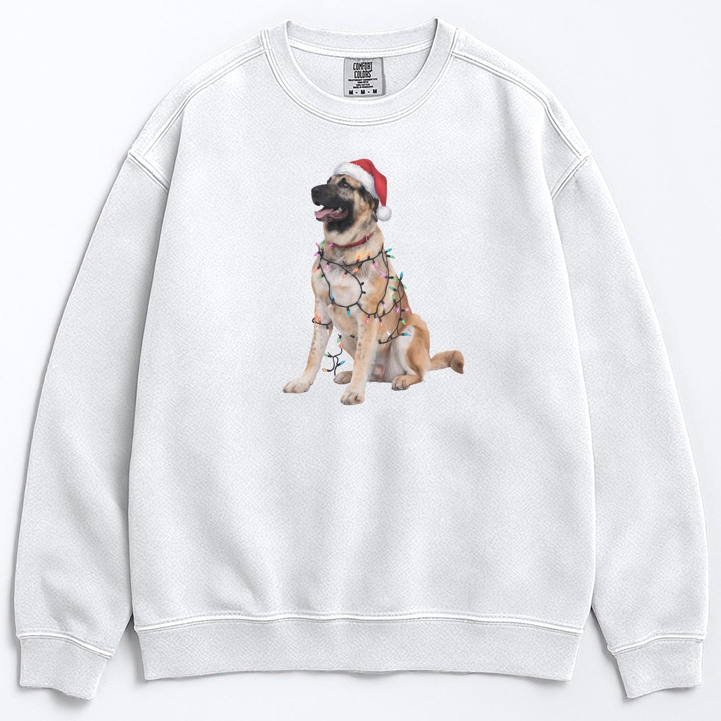 Christmas Anatolian Shepherd Sweatshirt, Christmas Lights Dog