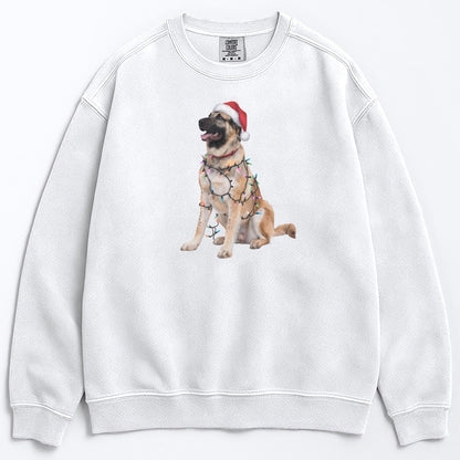 Christmas Anatolian Shepherd Sweatshirt, Christmas Lights Dog