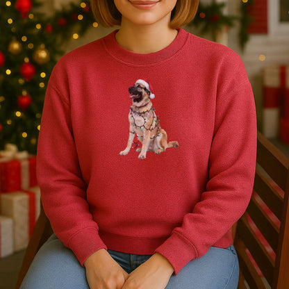Christmas Anatolian Shepherd Sweatshirt, Christmas Lights Dog