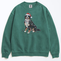 Load image into Gallery viewer, Christmas Bernese Mountain Dog Sweatshirt, Christmas Lights Dog
