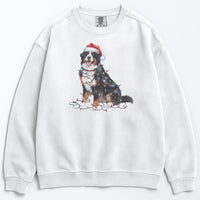 Load image into Gallery viewer, Christmas Bernese Mountain Dog Sweatshirt, Christmas Lights Dog

