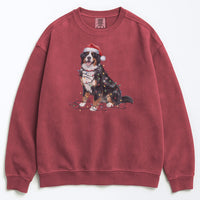 Load image into Gallery viewer, Christmas Bernese Mountain Dog Sweatshirt, Christmas Lights Dog
